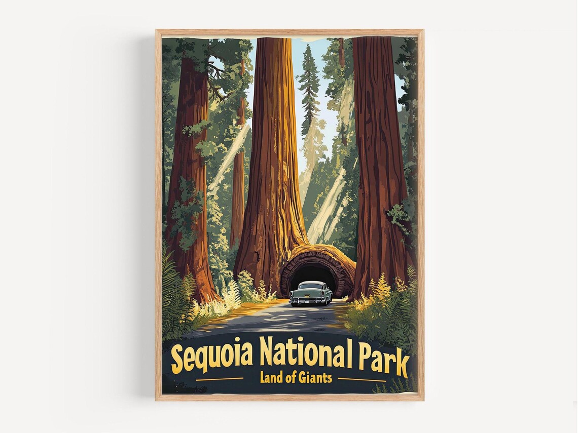 National Park Retro Travel Poster, Vintage Landscape - Image 2
