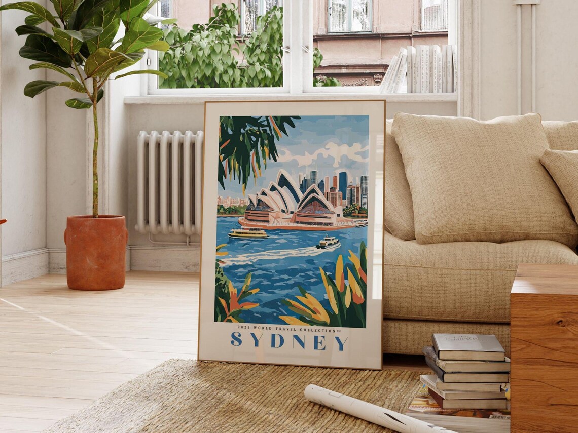 Travel Art Retro Poster, Vintage Landscape Gift - Image 2