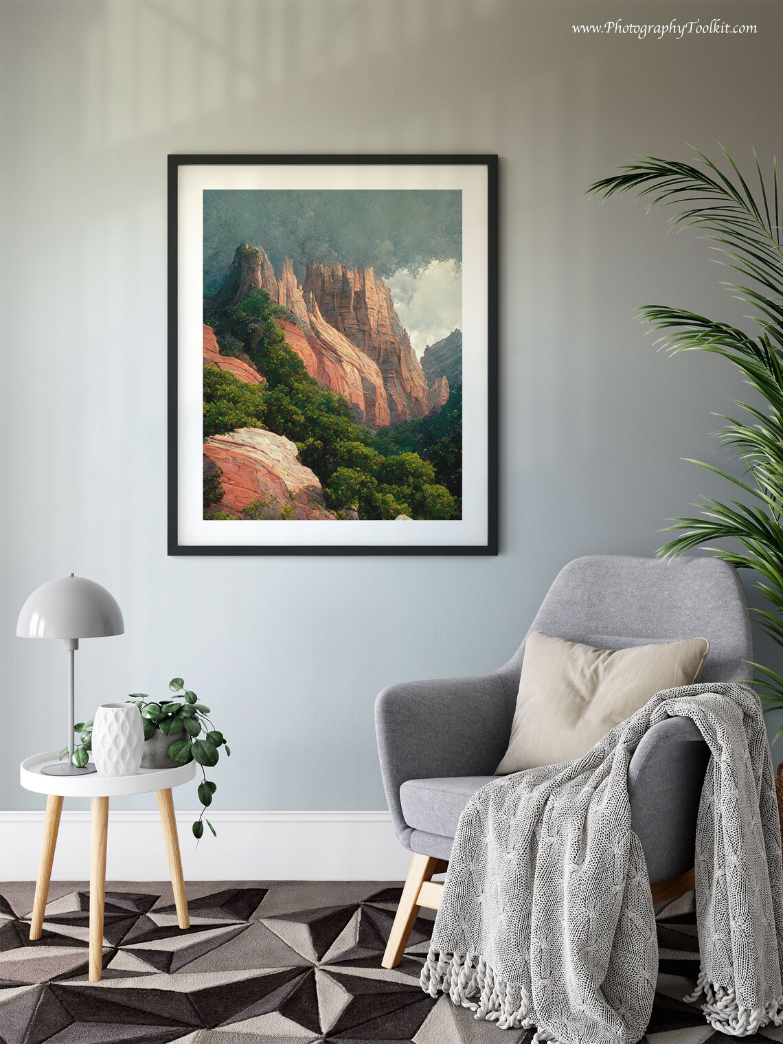 Zion Canyon Boho Western Decor Travel Poster - Image 6