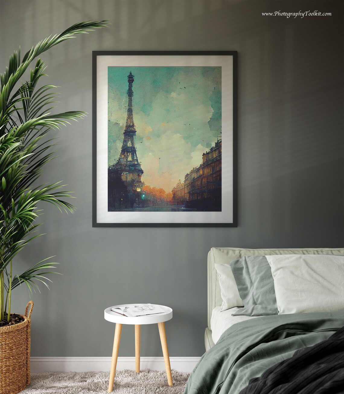 Paris Eiffel Tower View, France Cityscape Art Print - Image 3