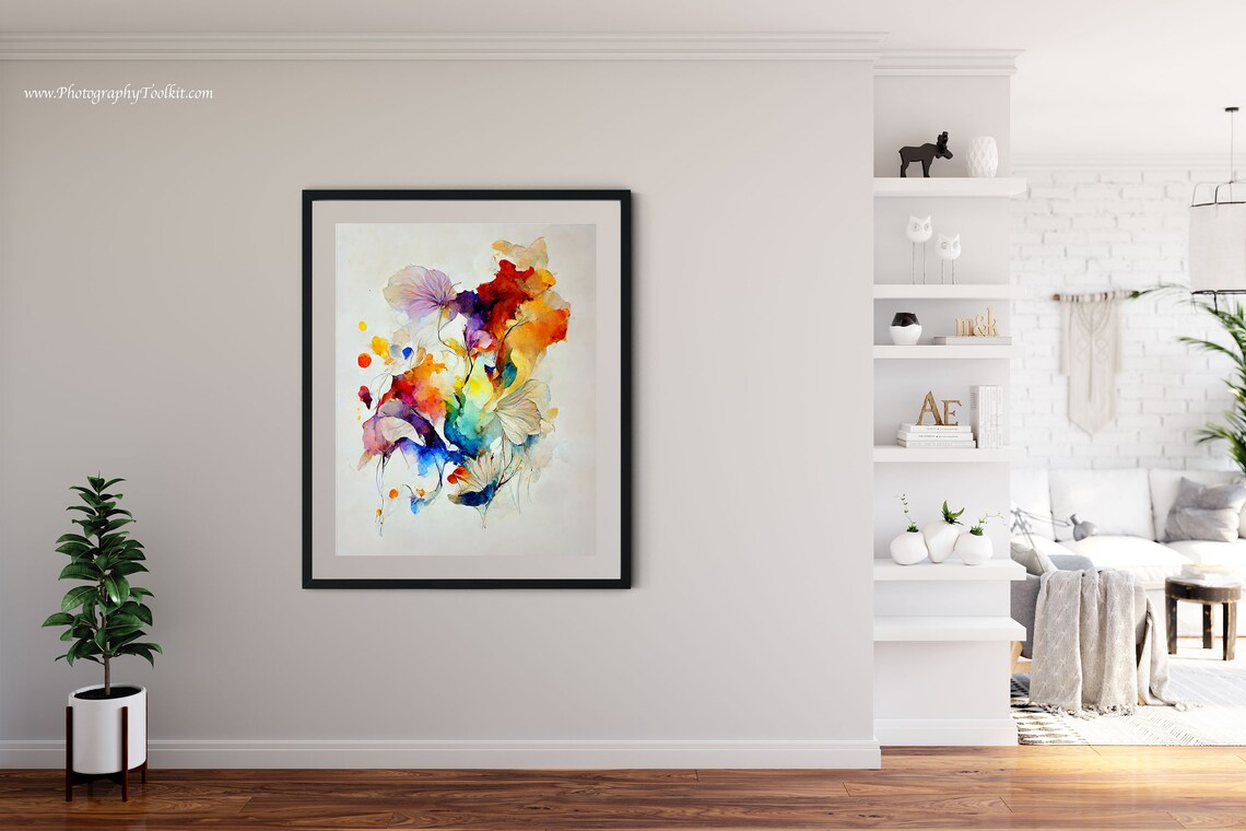 Abstract Brush Modern Wall Art Art Print - Image 4