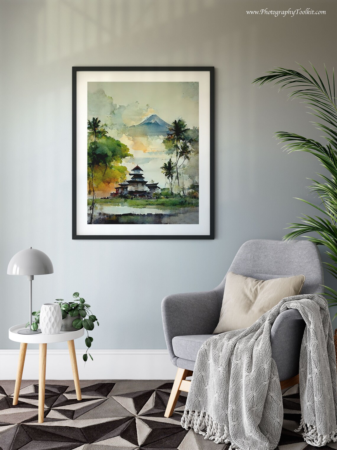 Bali Travel Poster, Indonesian Landscape Art - Image 6