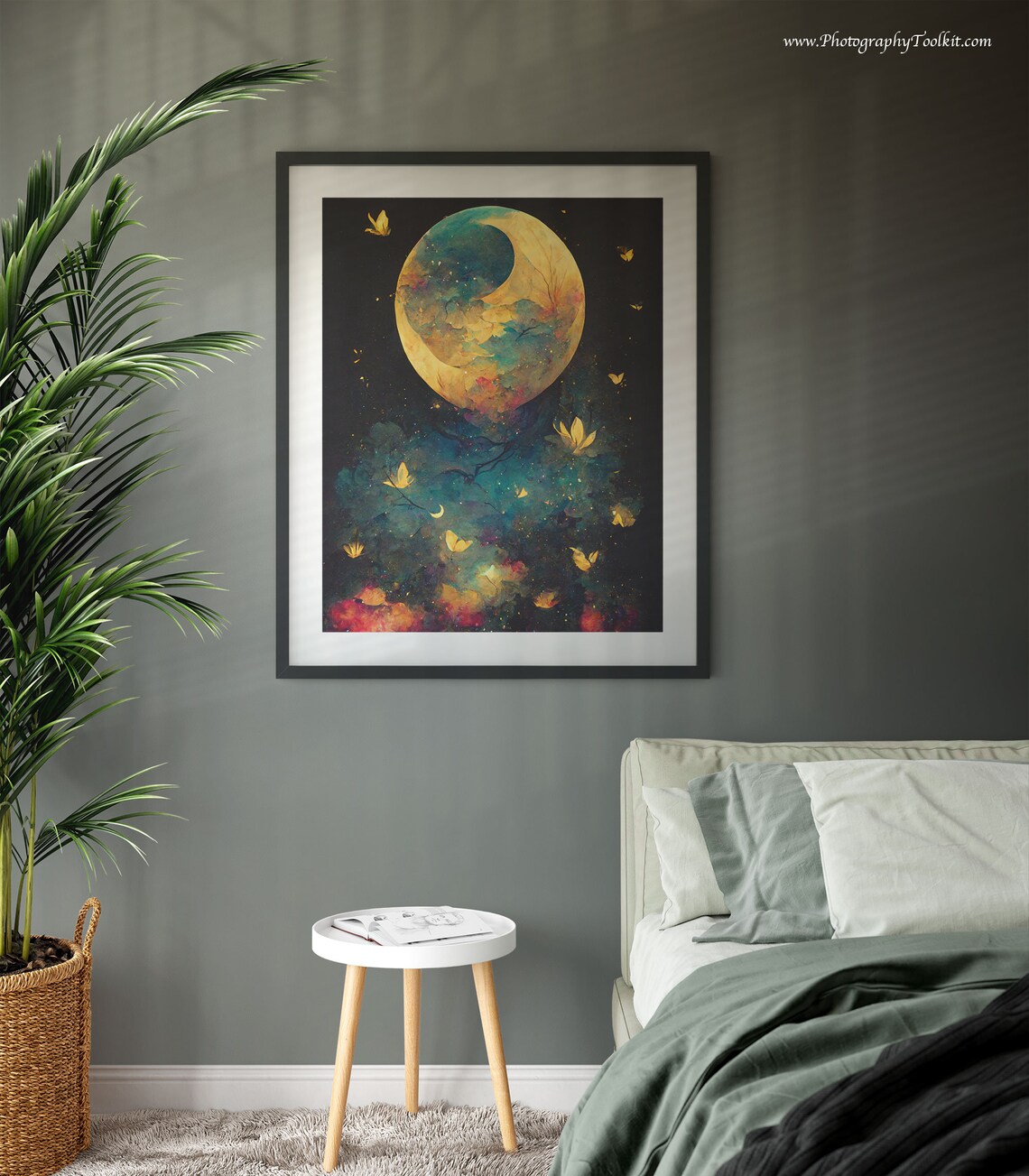 Firefly Night Sky Art Print, Woodland Forest - Image 3