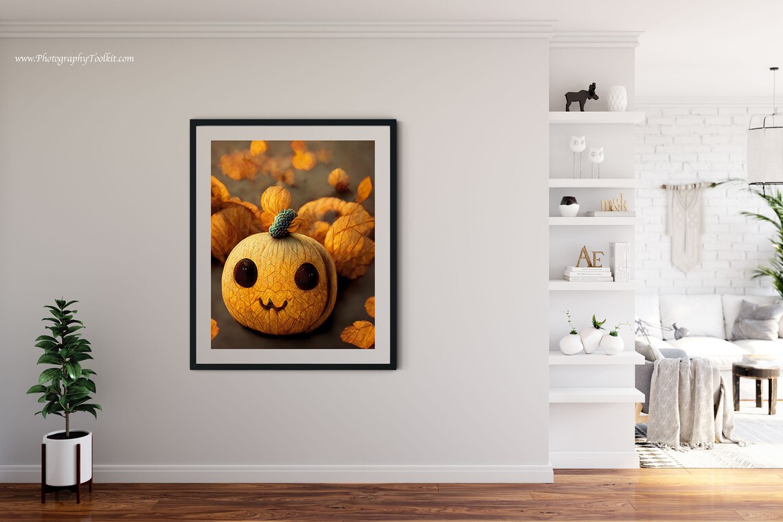 Pumpkin Print, Rustic Fall Decor Art Print - Image 4