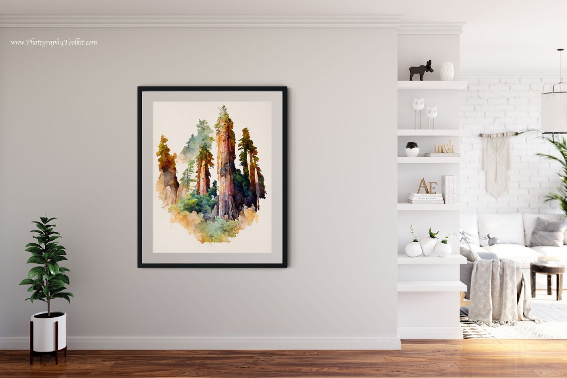 Sequoia National Park Travel Poster, Mountain Landscape - Image 4