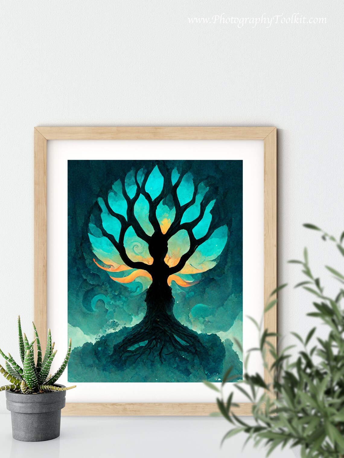 Tree Of Life Botanical Spiritual Poster, Three-Panel - Image 5