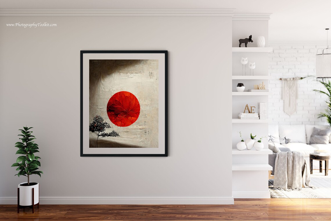 Vintage Japanese Art, Abstract Wall Art Print - Image 4