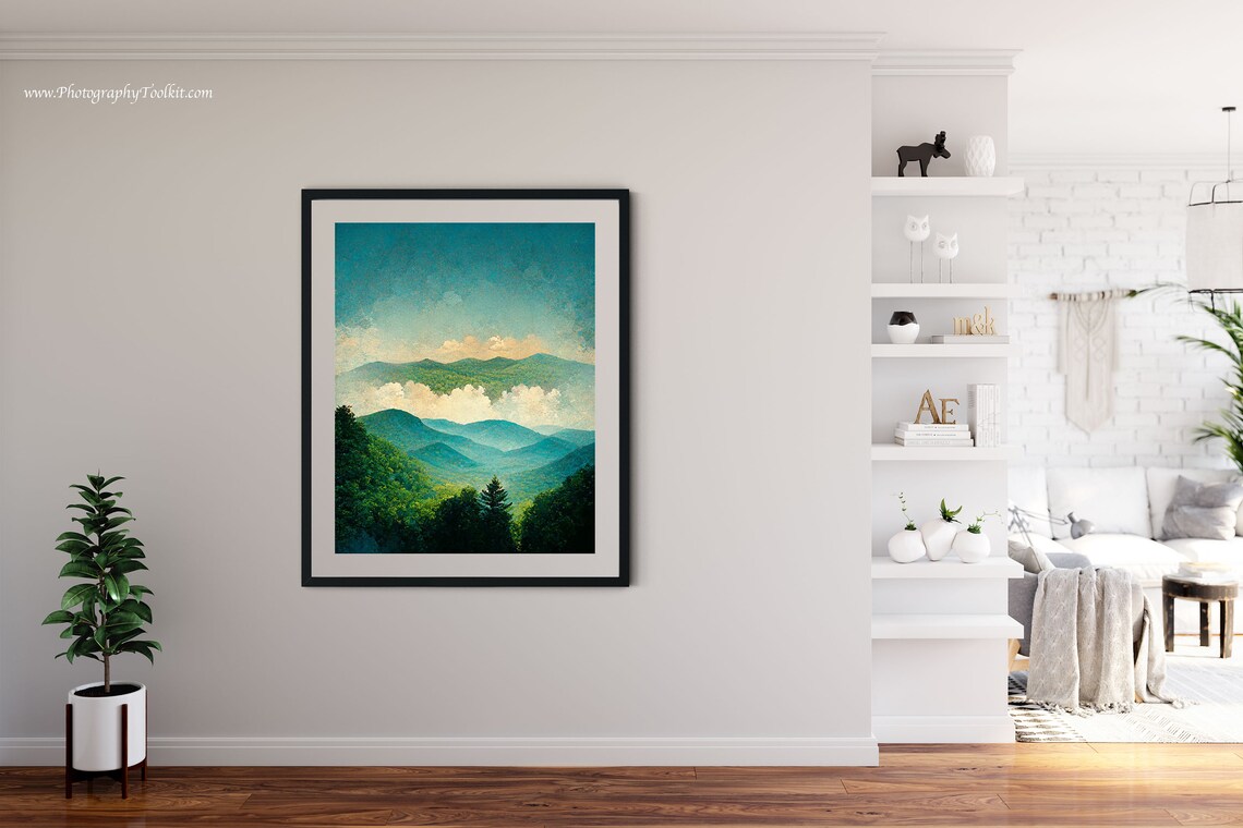 Blue Ridge Mountains Art Print, Blue Ridge Parkway - Image 4