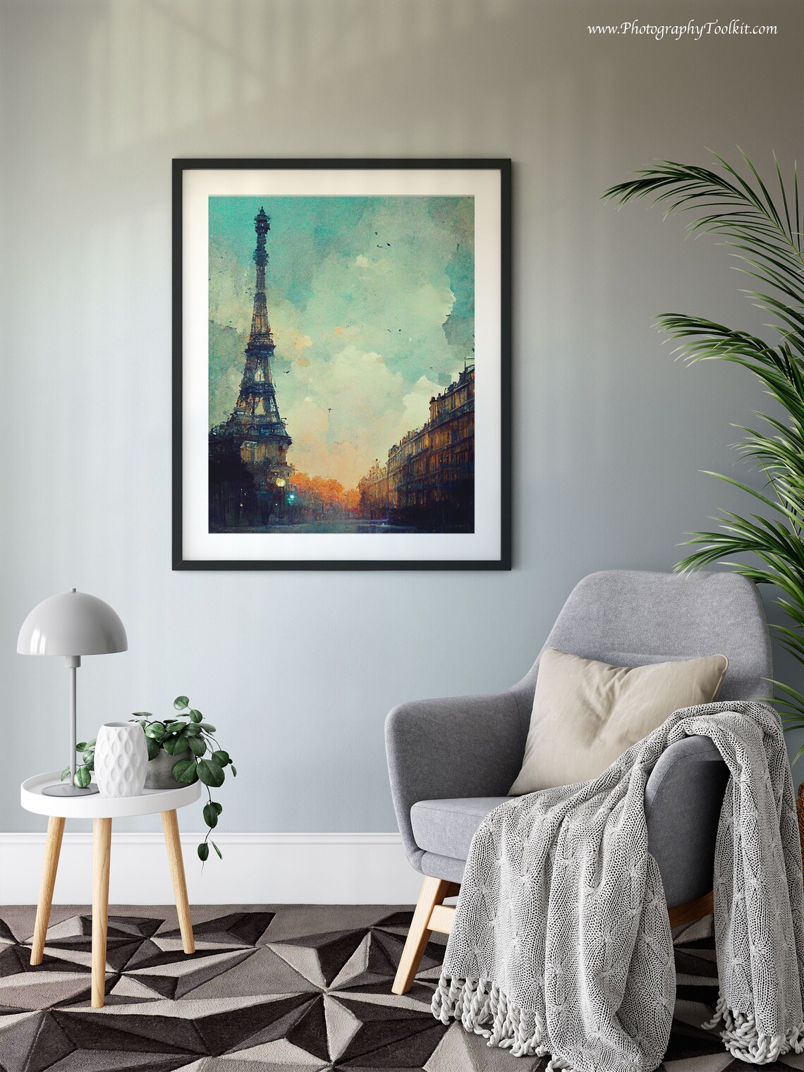 Paris Eiffel Tower View, France Cityscape Art Print - Image 6