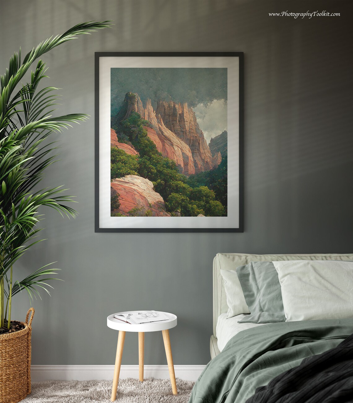 Zion Canyon Boho Western Decor Travel Poster - Image 3