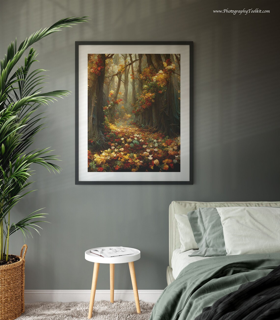 Autumn Landscape Vintage Style Art Print - Image 3