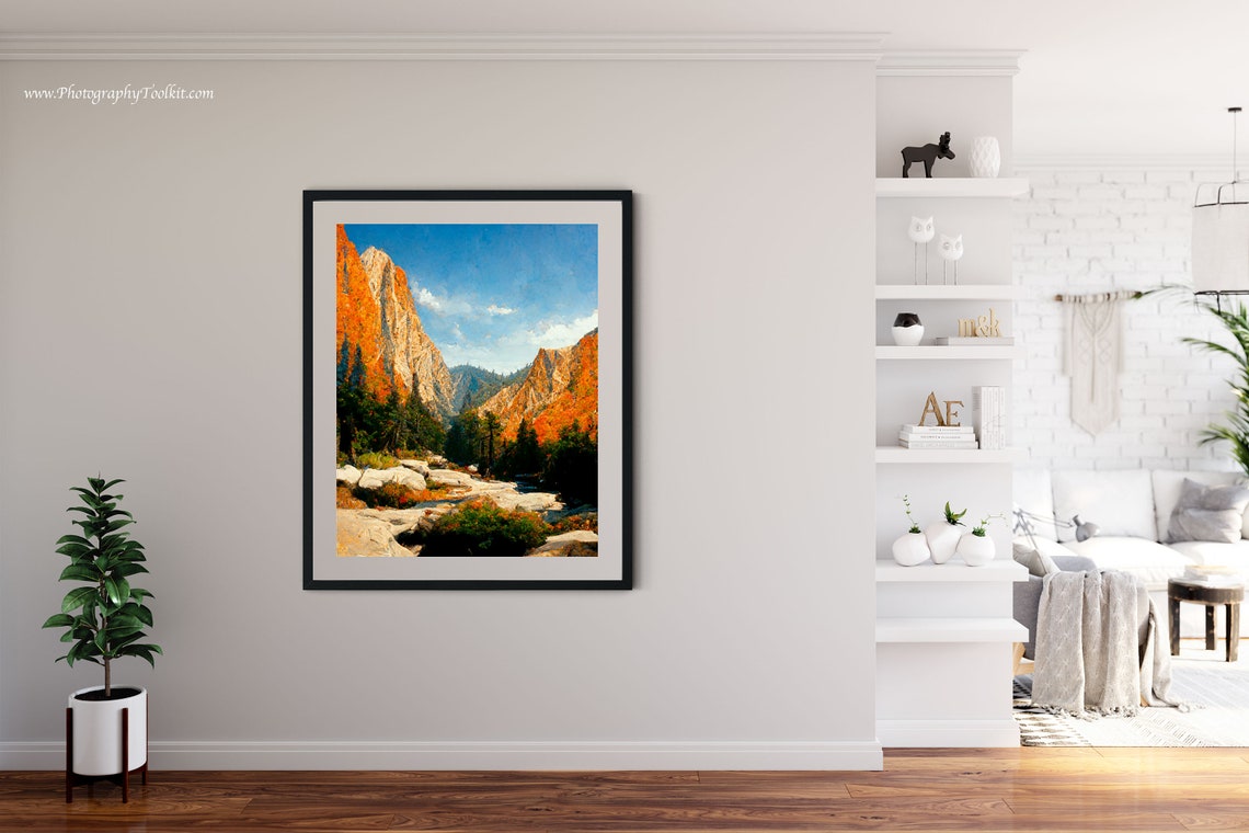 Kings Canyon National Park Print Kings Canyon Wall Art Kings Canyon Art Print Kings Canyon National Park Poster Vintage Travel Poster - Image 4