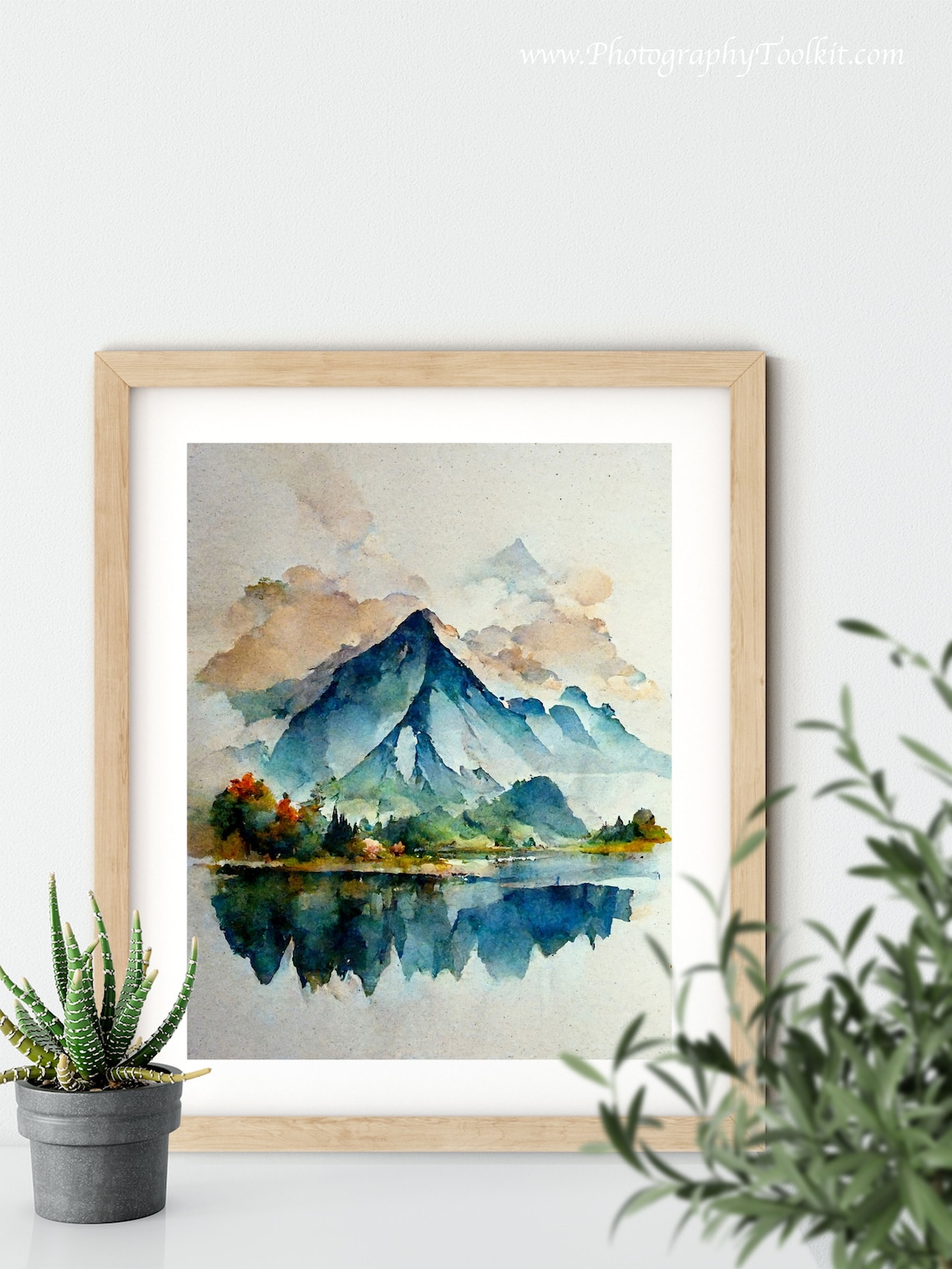 Forest Wall Art Watercolor Landscape Art Print - Image 5