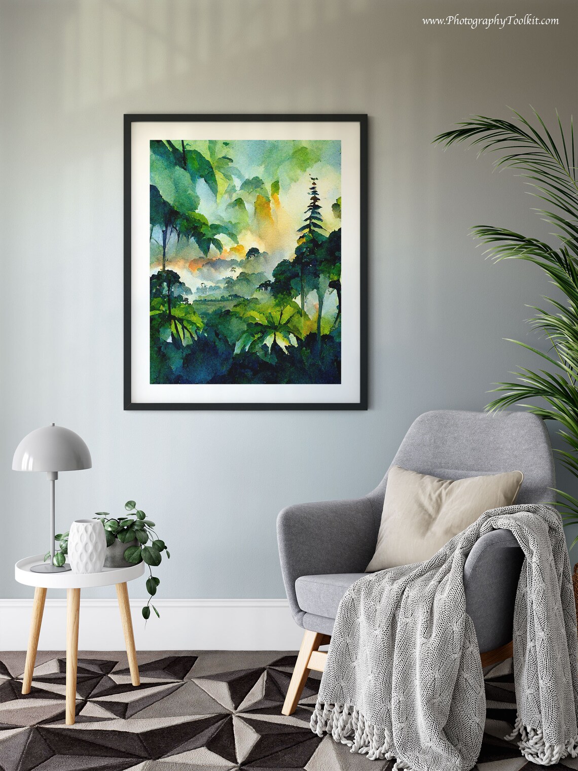 Rainforest Trees Art Print, Forest Landscape - Image 6