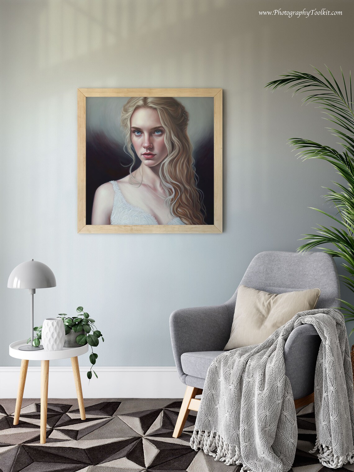Vintage Woman Portrait Art Print, Female Portrait - Image 4