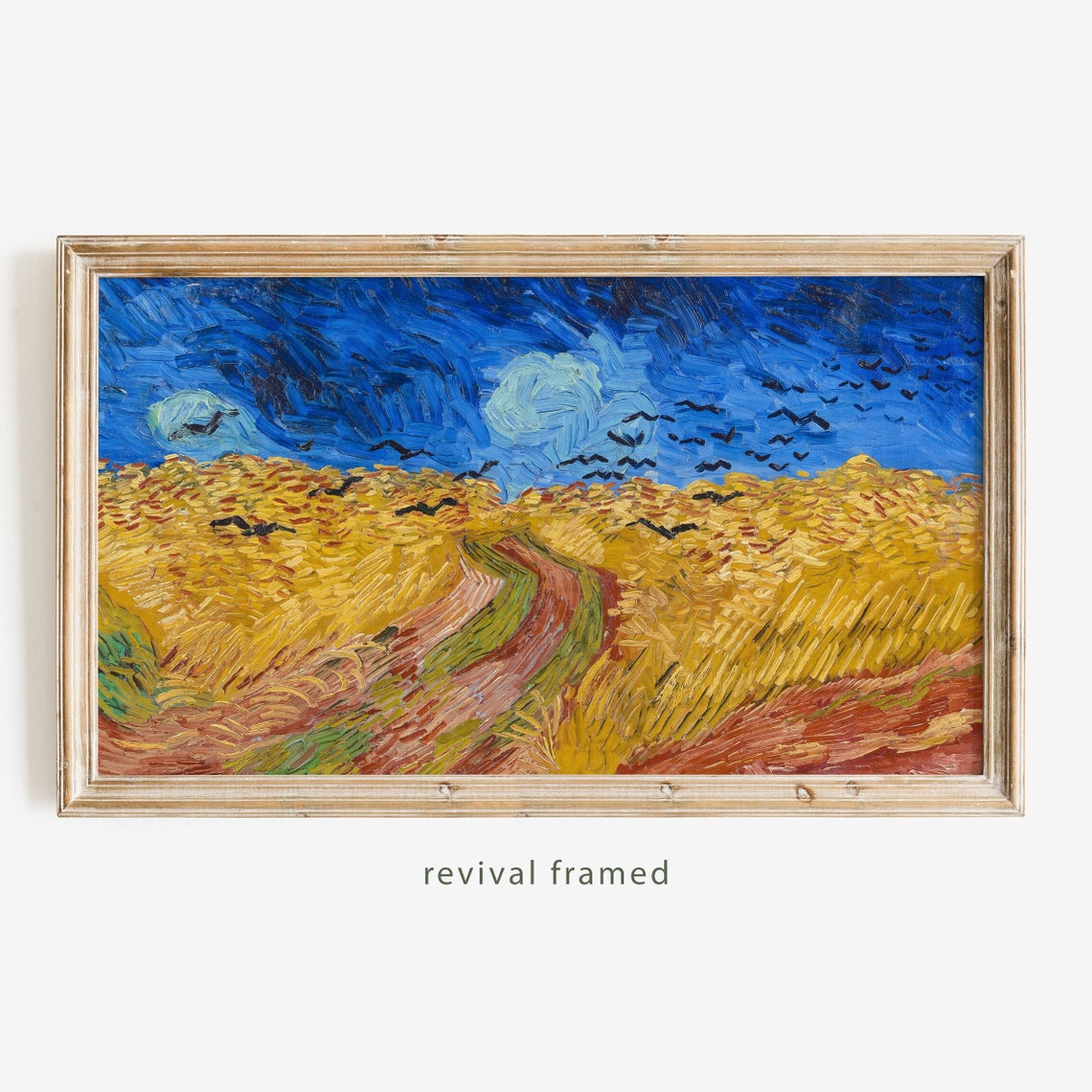 Van Gogh Wheatfield with Crows Vintage Landscape Painting Art Poster