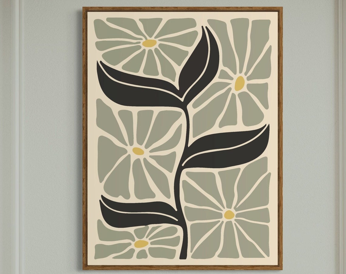 Botanic Sage Retro Travel Poster - Image 4