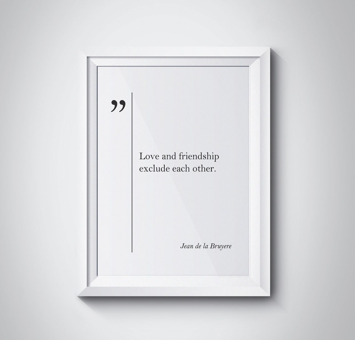 Jean De La Bruyere Quote Friendship Print La Bruyere Wall Art Best Friend Gift Friendship Quote Friendship Gift La Bruyere Print Old Friend - Image 2