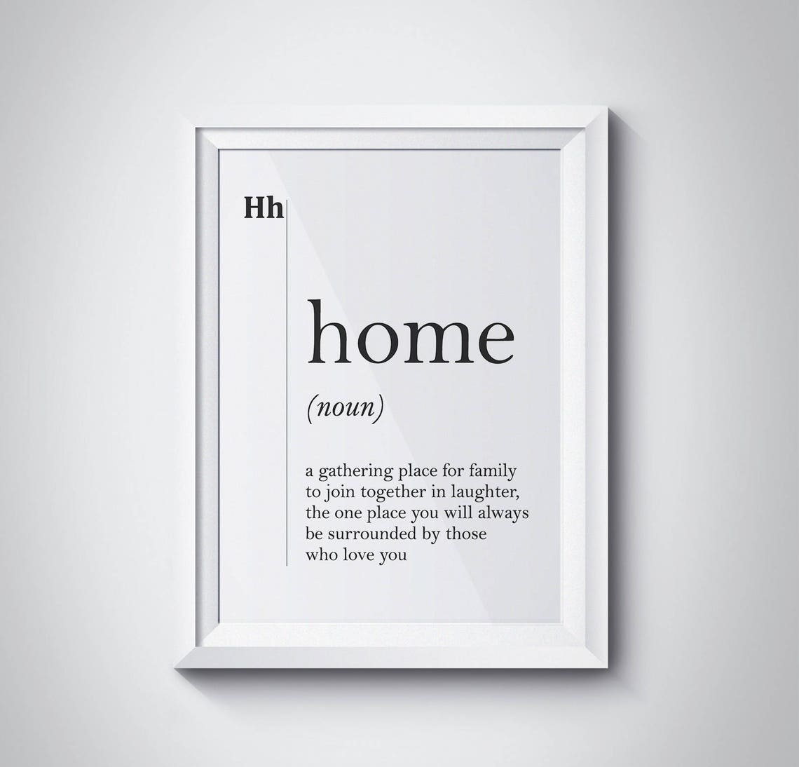 Warm Home Dictionary Definition Meaning Family Heartfelt Poster