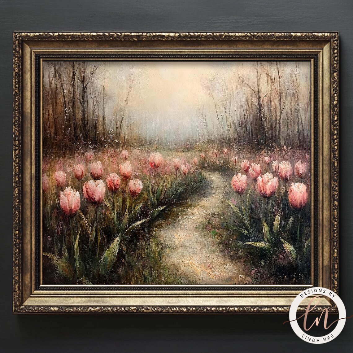 Vintage Tulip Floral Spring Art Print, French Country - Image 2