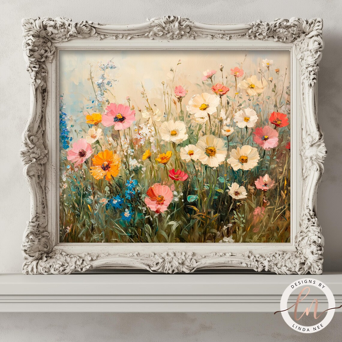 Wildflower Field Floral Decor Wall Art Print - Image 5