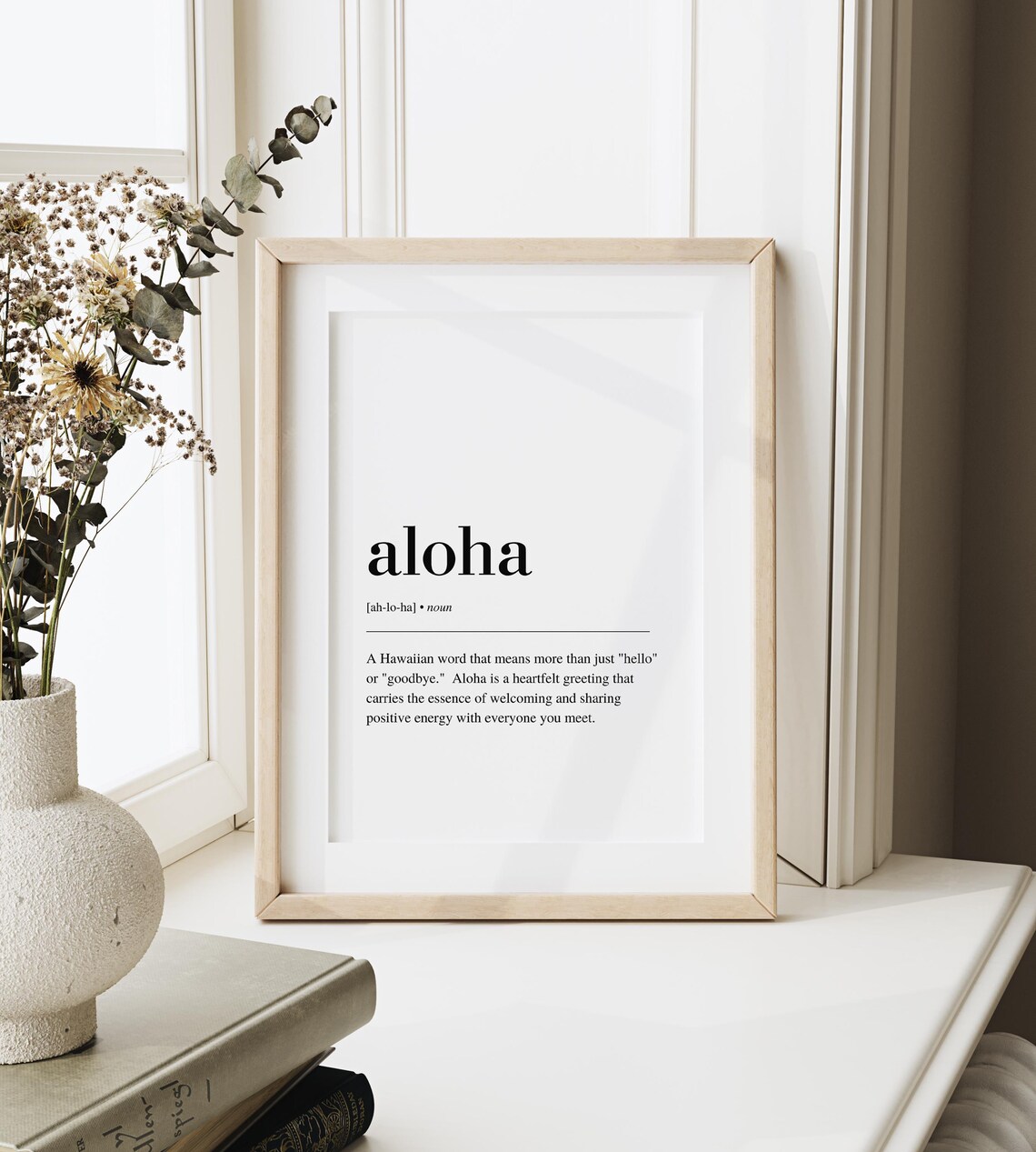 Aloha Definition Art Print, Hawaiian Decor - Image 3