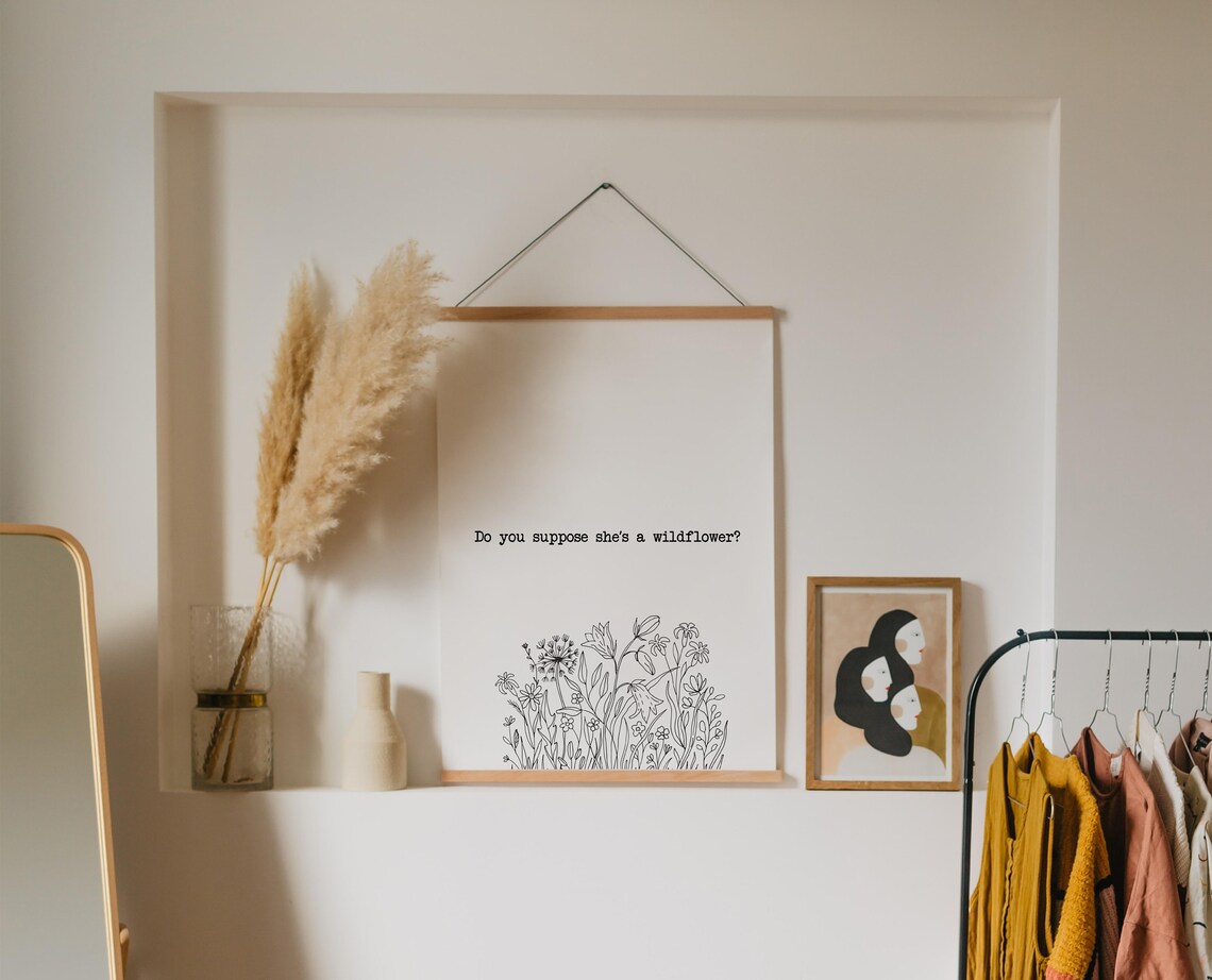 Alice In Wonderland Quotes Art Print, Nursery Decor - Image 2