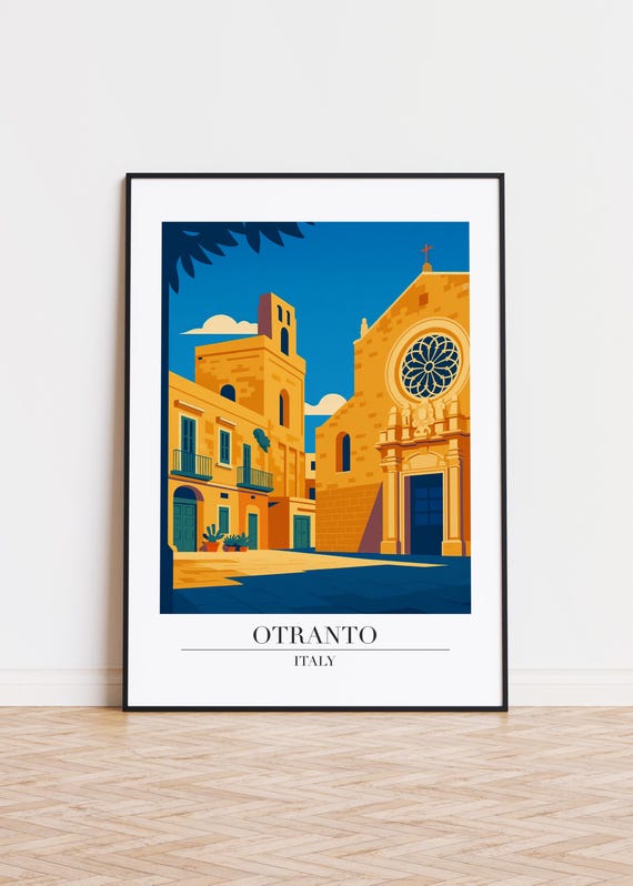 Otranto Italy Poster City Skyline Art Print