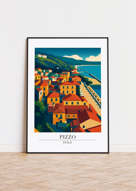 Pizzo Italy City Skyline Poster Print