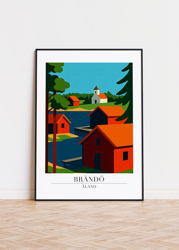 Brnd Illustration Art Print Modern Scandinavian Poster