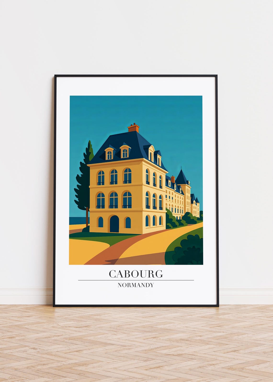 Cabourg Normandy France Grand Hotel Belle Epoque Travel Poster