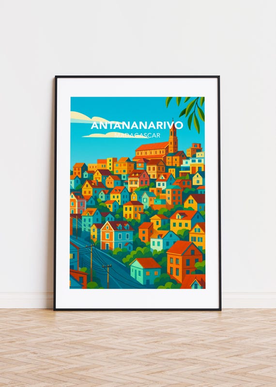 Antananarivo Madagascar Poster City Skyline Art Print