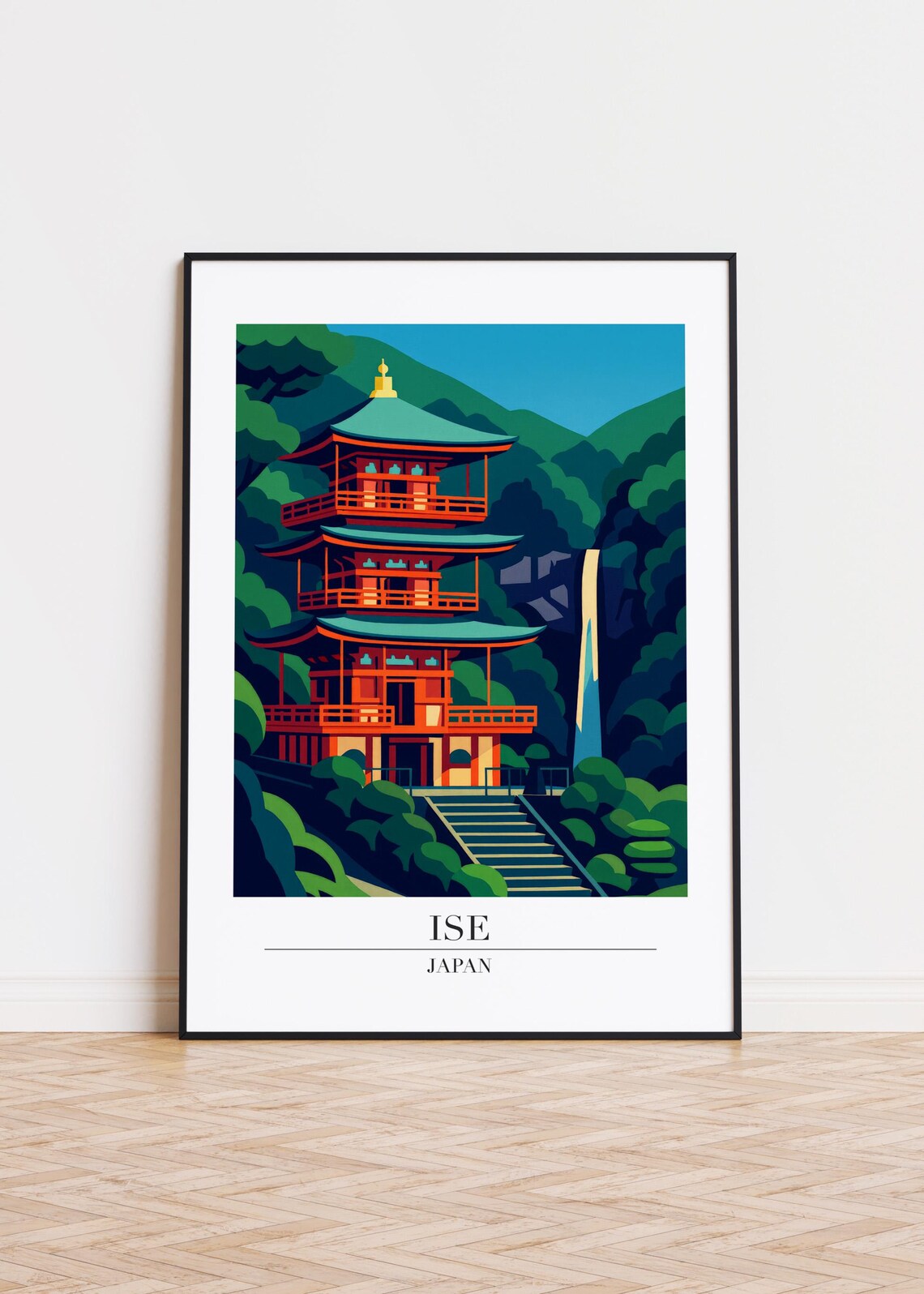 Ise City Modern Minimalist Travel Poster