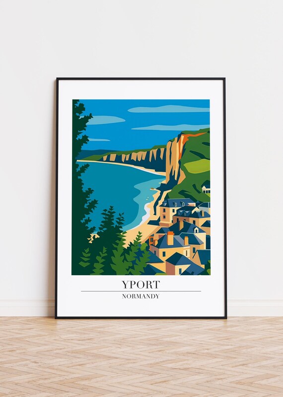 Yport France Minimalist Travel Poster