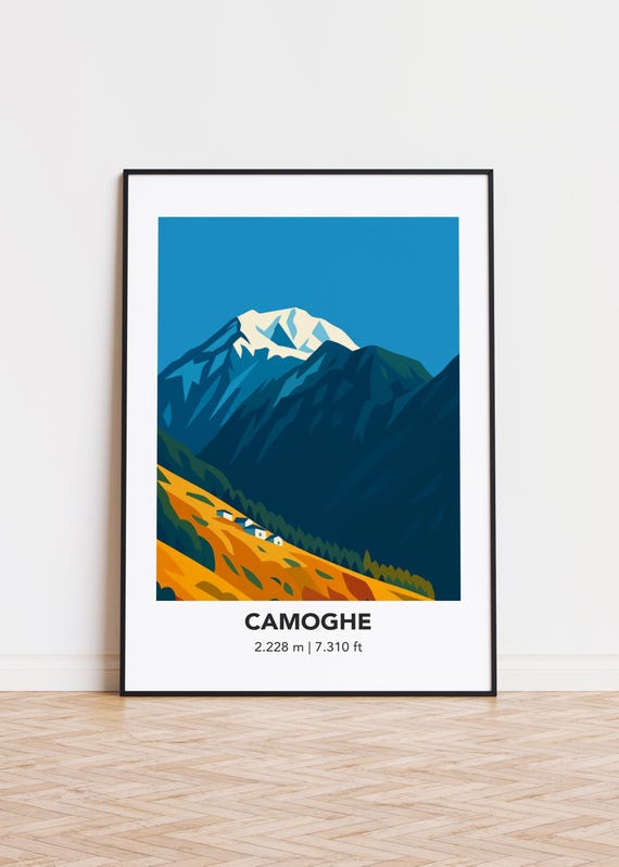 Mountain Art Print Modern Minimalist Silhouette Poster