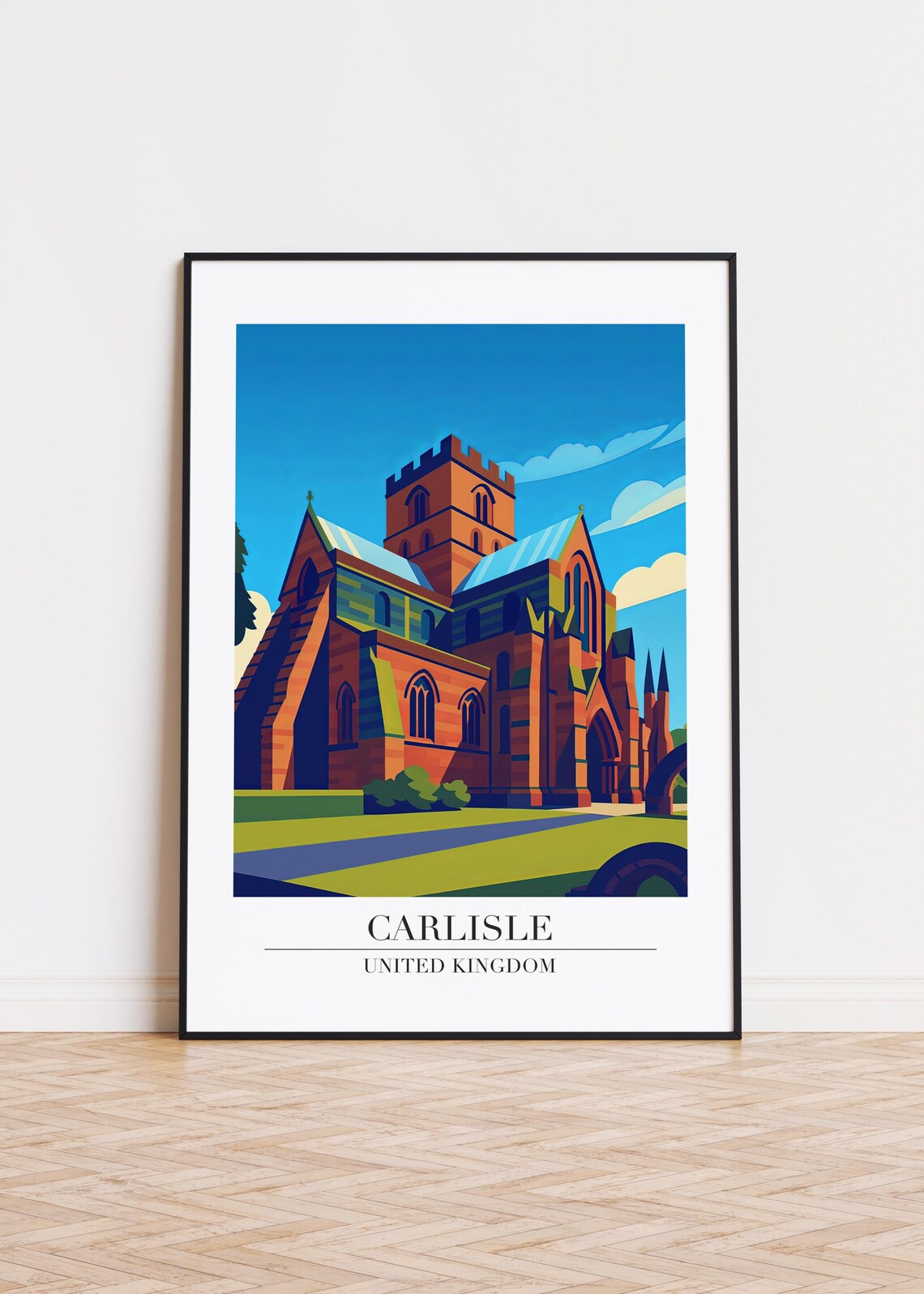Carlisle City Poster, Modern United Kingdom