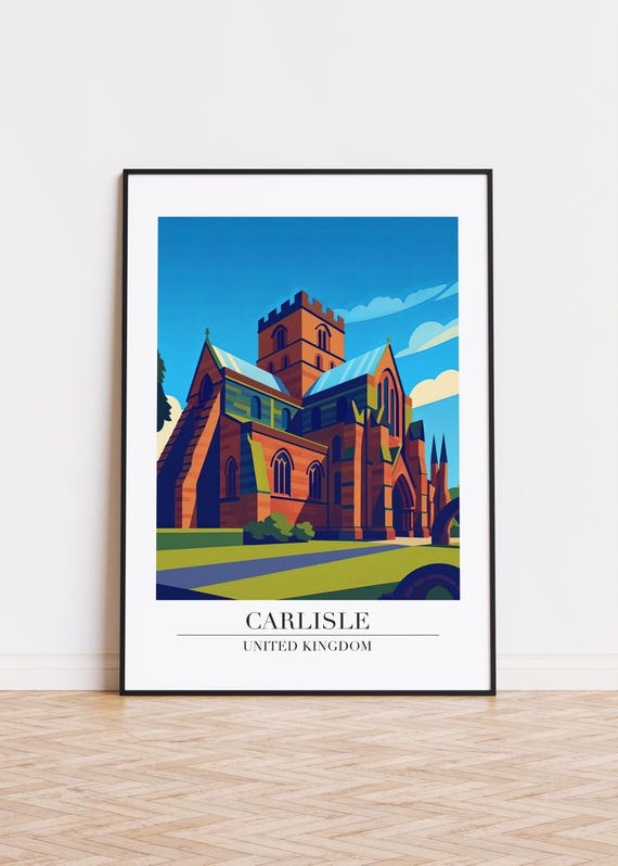 Carlisle City Poster, Modern United Kingdom