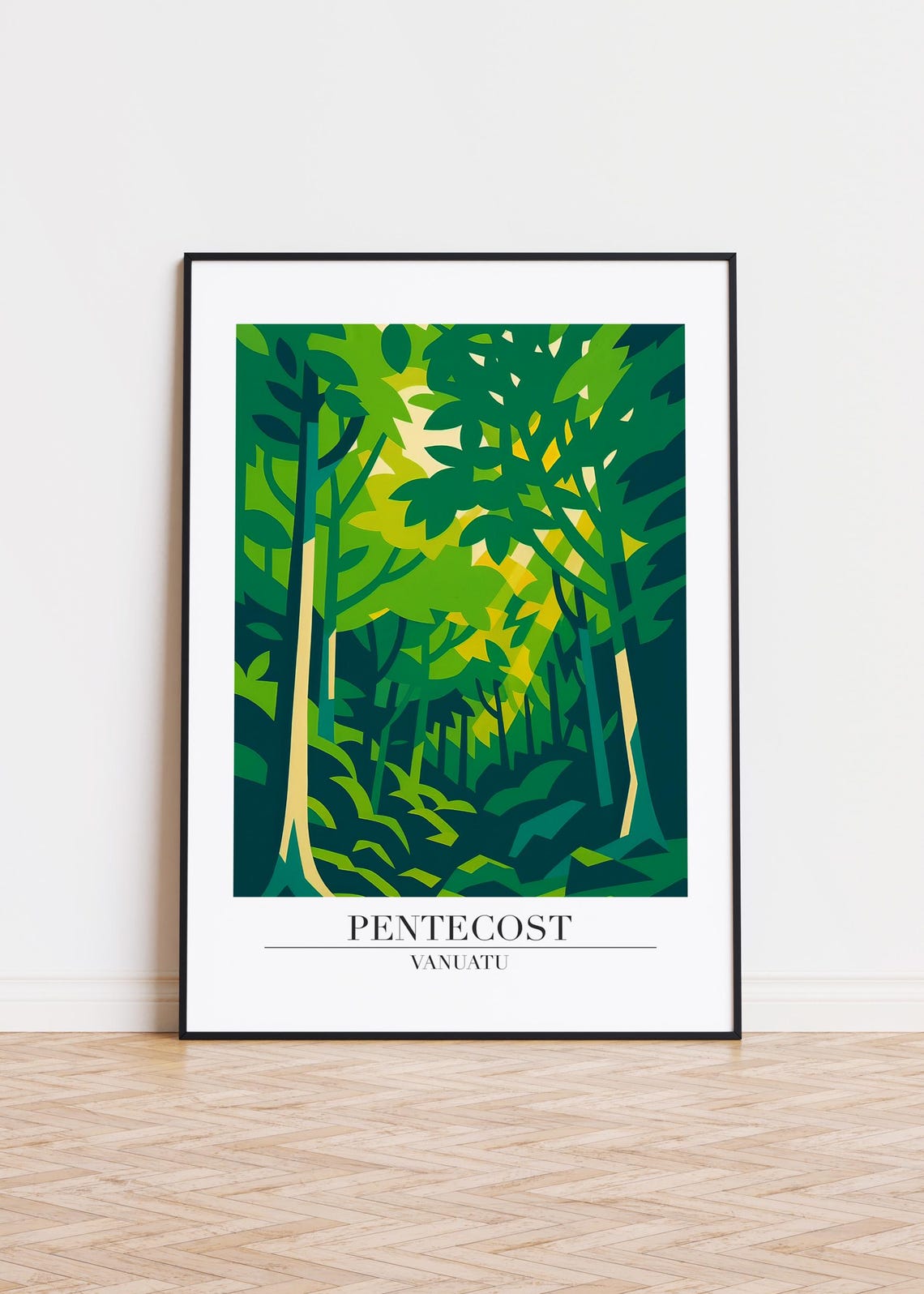 Pentecost Cityscape Travel Poster