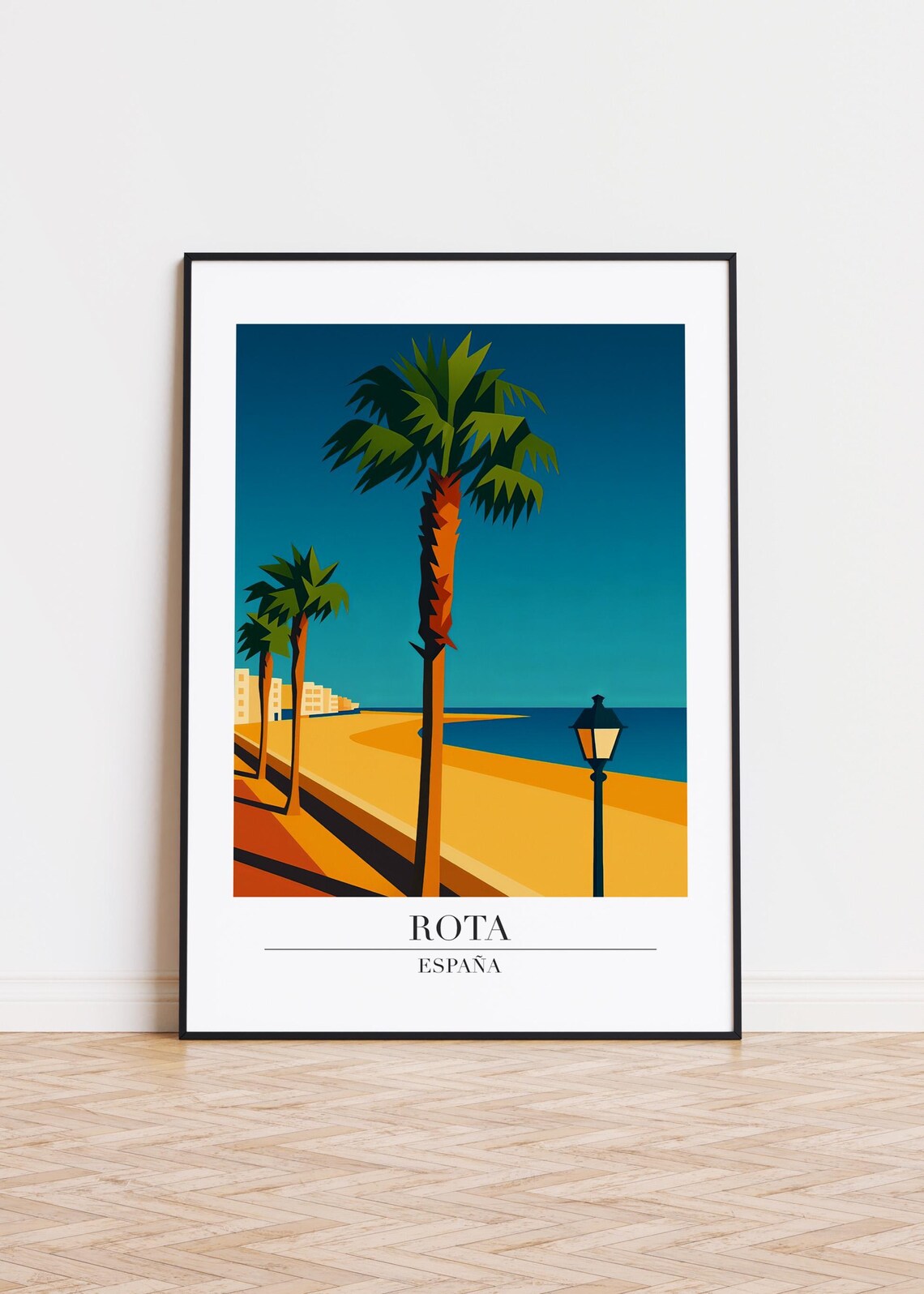 Rota Spain Modern Travel Poster