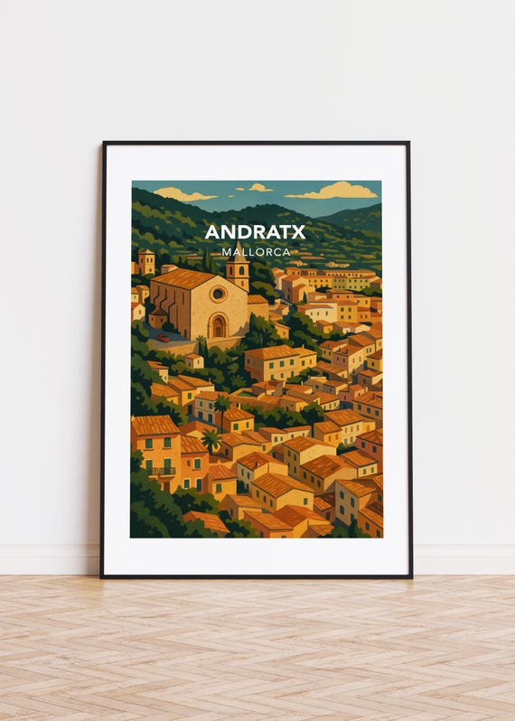 Andratx Poster Print Illustration Art