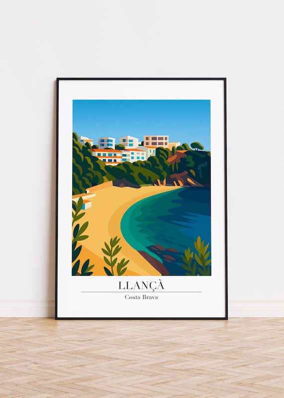 Llan Spain Modern Travel Poster