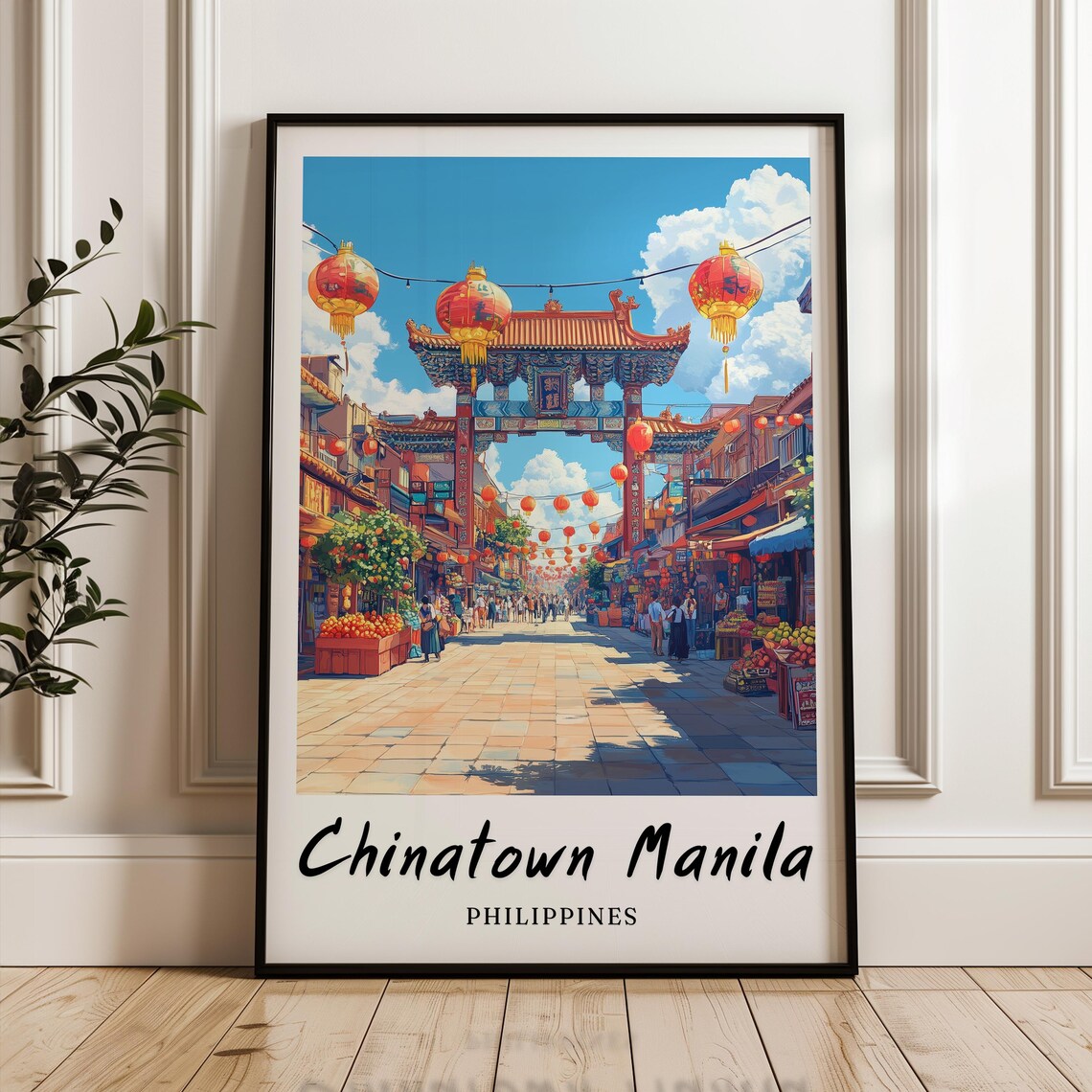 Chinatown Manila Philippines - Minimalist Print