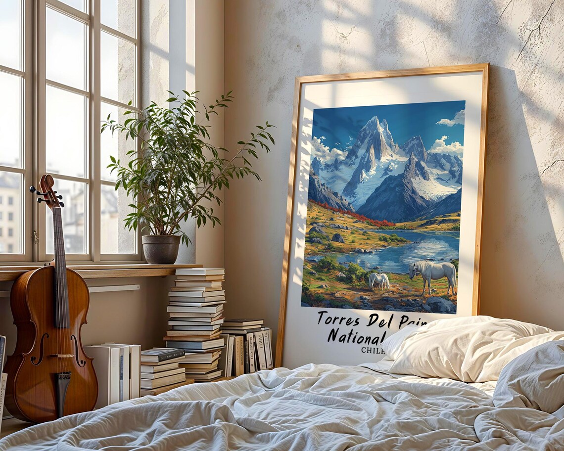 Torres Del Paine National Park Travel Poster, Chile - Image 3