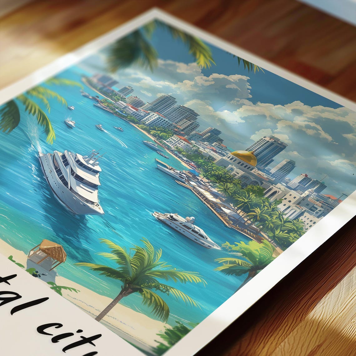 The Capital City Maldives Wall Art Prints Travel Poster Print Wall Art Print Gift Minimalist Asia Poster Maldives Poster - Image 2