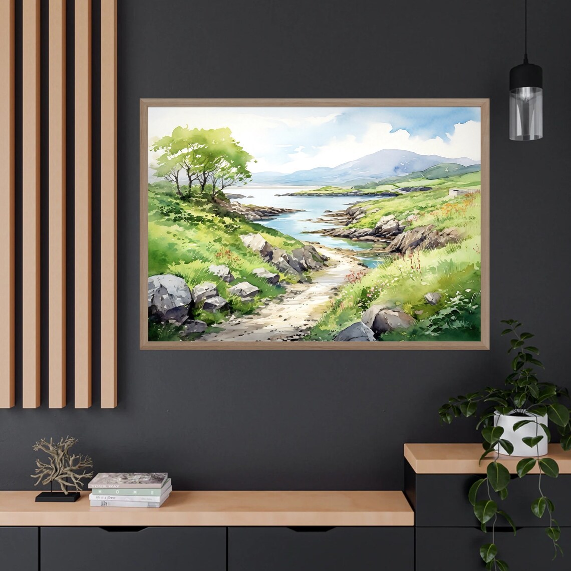 Ring Of Kerry Watercolor Painting Art Print, Ireland - Image 2