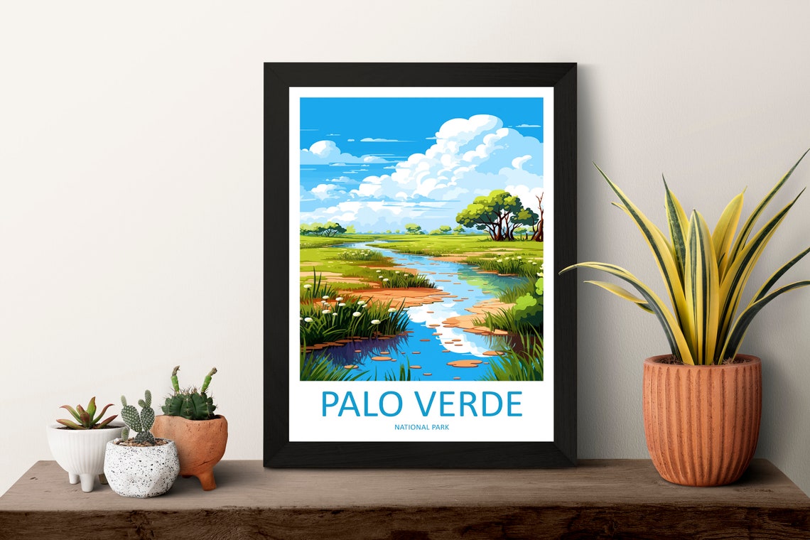 Palo Verde National Park Travel Print Wall Art Palo Verde National Park Wall Hanging Home Dcor Palo Verde National Park Gift Art Costa Rica - Image 3
