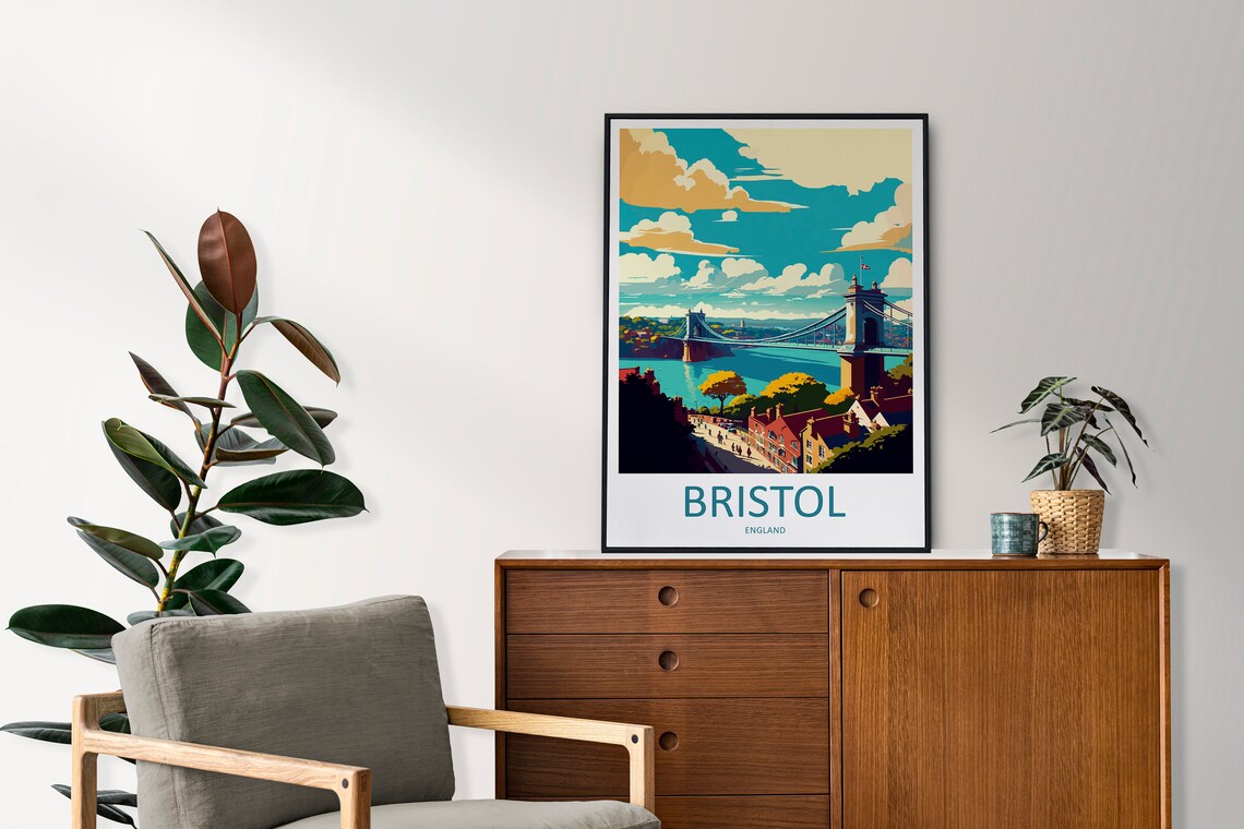 Bristol Travel Poster, England City Art Print - Image 2