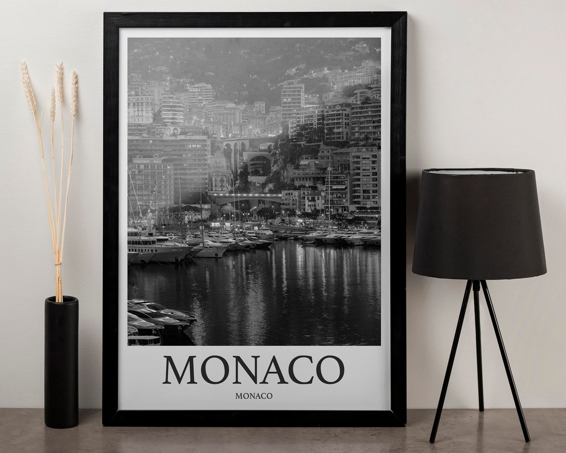 Monaco Photo Print Of Monaco Travel Photo Hanging Decor Photo Travel Art Gift For Travel Artwork Wall Art Framed Photo Travel - Image 3