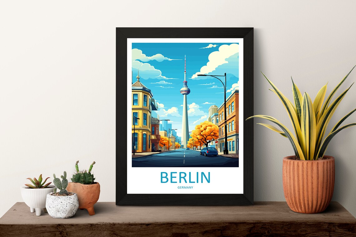 Berlin Travel Poster, Germany Wall Art Print - Image 3
