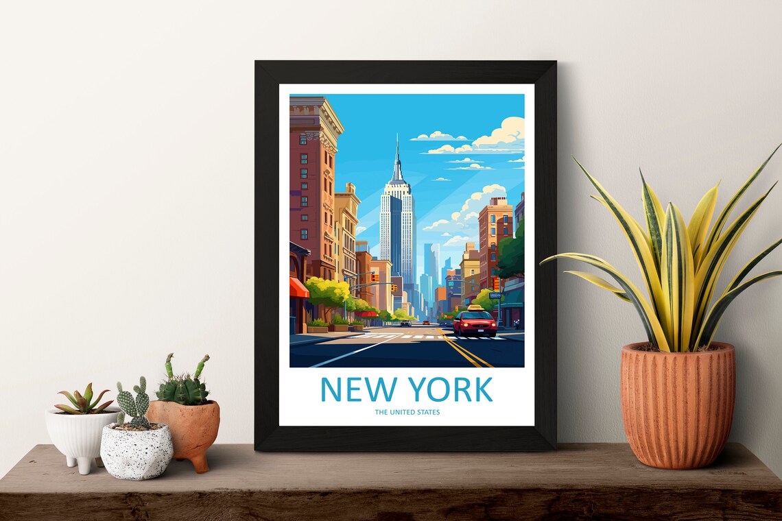 New York Travel Print, New York State Art Print - Image 3